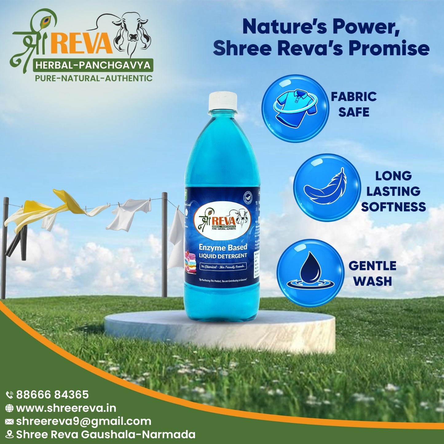 Shree Reva ENZYME Based Liquid Detergent