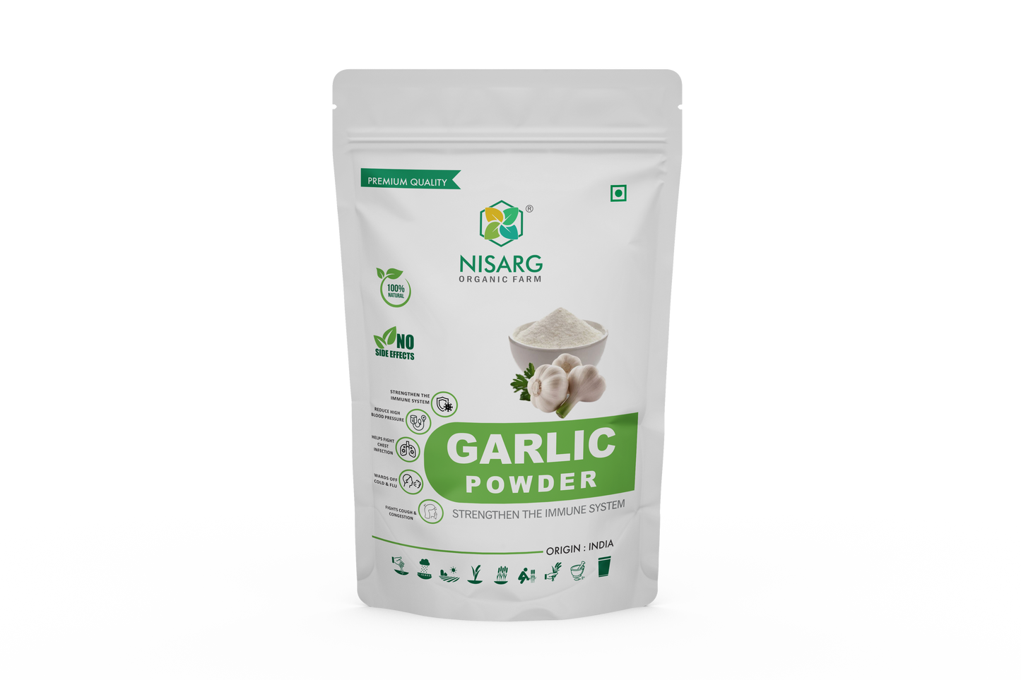 Nisarg Organic Farm Garlic Powder (100 GM)