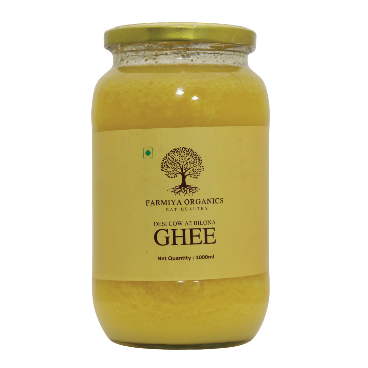 Farmiya Organics Desi Cow A2 Bilona Ghee
