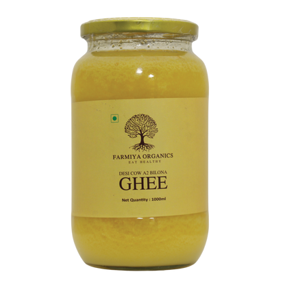 Farmiya Organics Desi Cow A2 Bilona Ghee