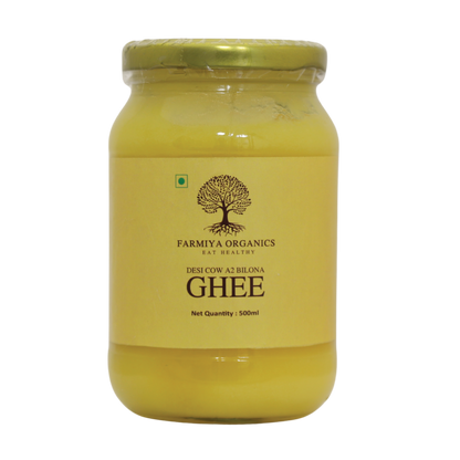 Farmiya Organics Desi Cow A2 Bilona Ghee