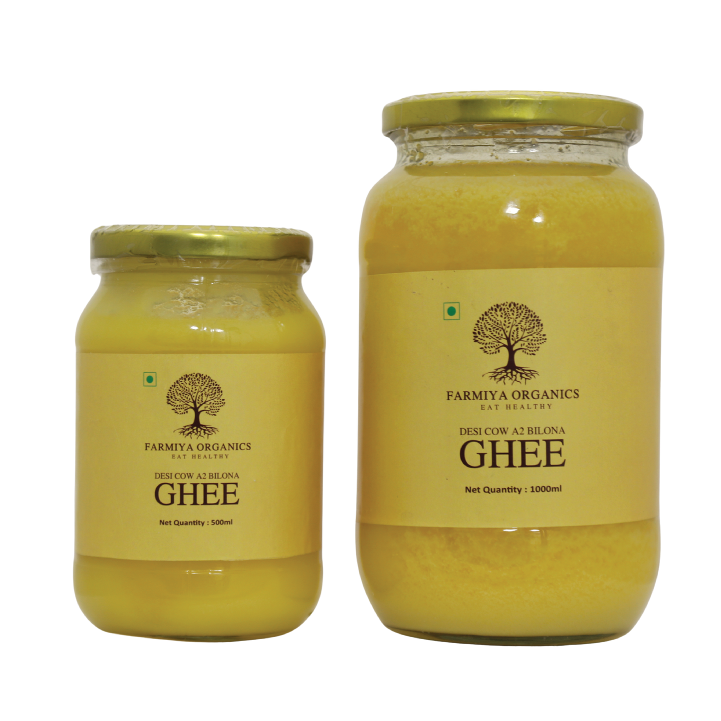 Farmiya Organics Desi Cow A2 Bilona Ghee