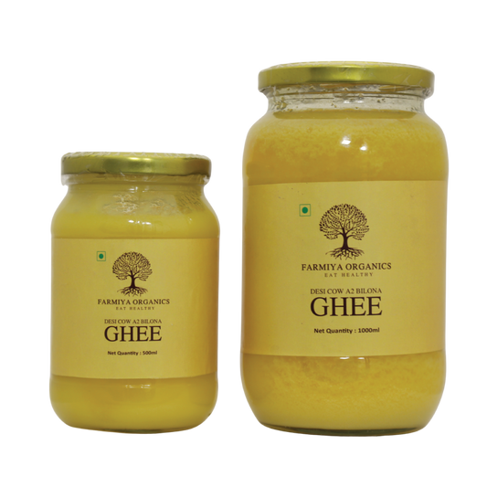 Farmiya Organics Desi Cow A2 Bilona Ghee