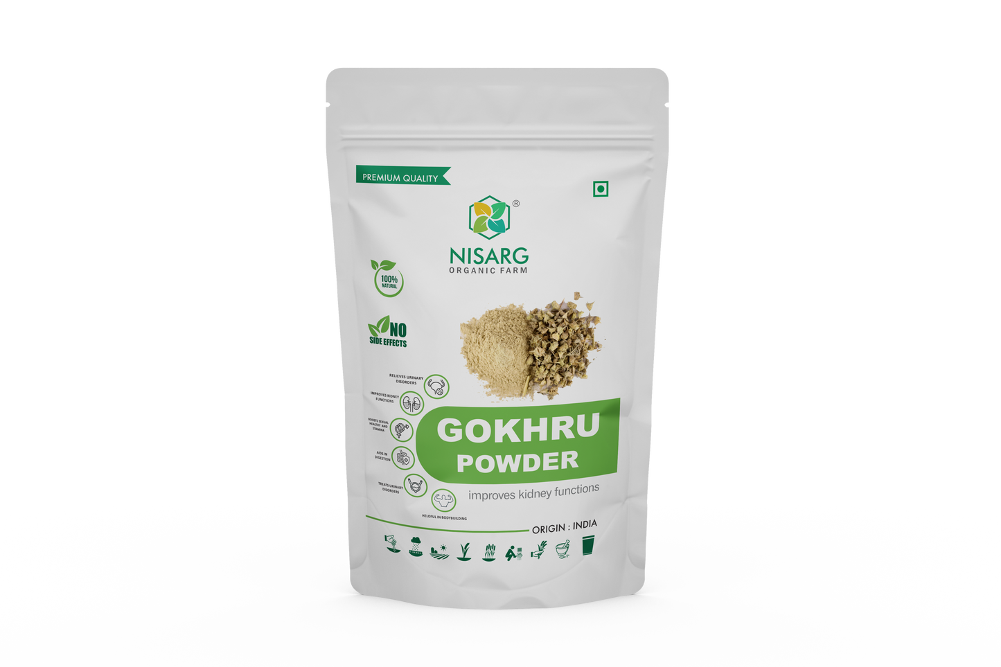 Nisarg Organic Farm Gokhru Powder (100 GM)