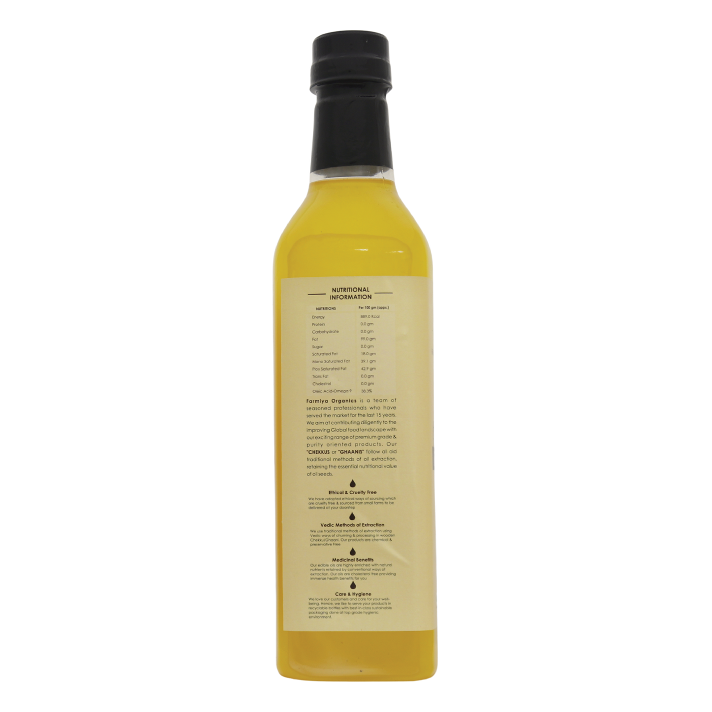 Farmiya Organics Groundnut Oil 1 Liter