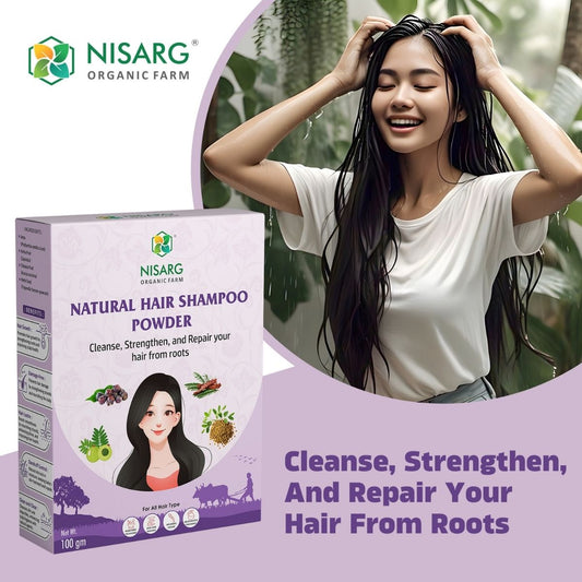 Nisarg Organic Farm Natural Hair Shampoo Powder