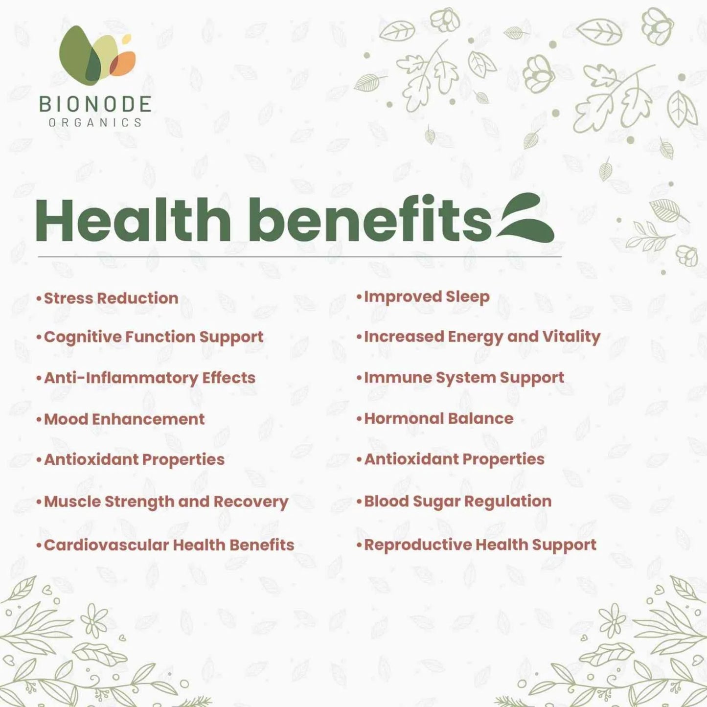Bionode Organic Ashwagandha Powder (100 GM)