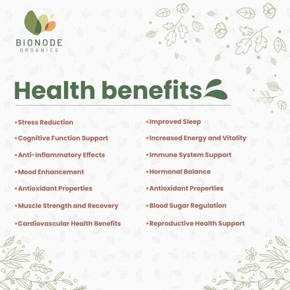 Bionode Organic Ashwagandha Powder (100 GM)