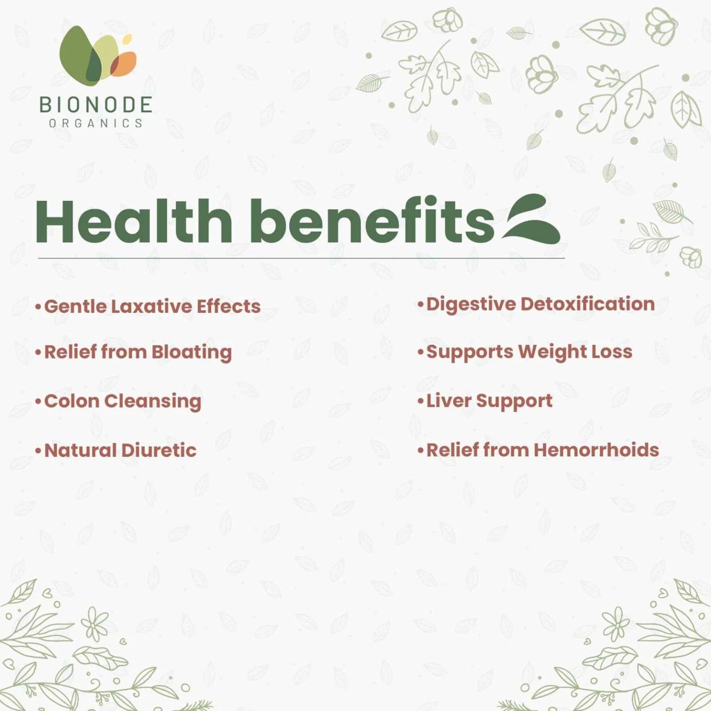 Bionode Organic Senna leaves Powder (100 GM)
