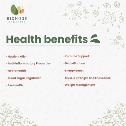 Bionode Organic Spirulina Powder (100 GM)