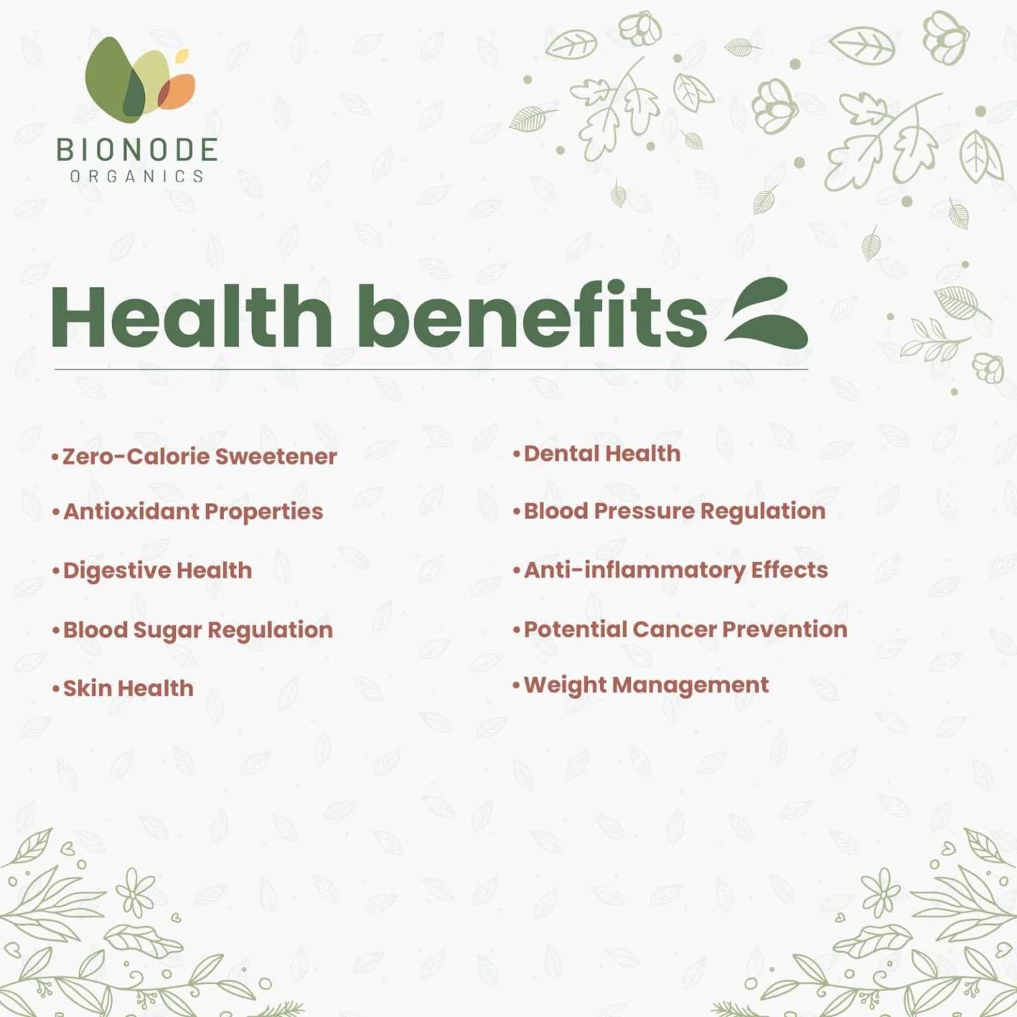 Bionode Organic Stevia Powder (100 GM)