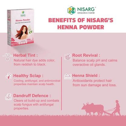 Nisarg Organic Farm Henna Leaf Powder