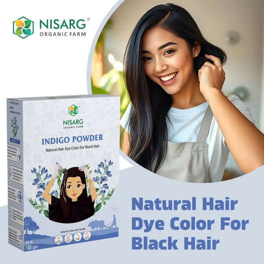 Nisarg Organic Farm Natural Indigo Leaf Powder