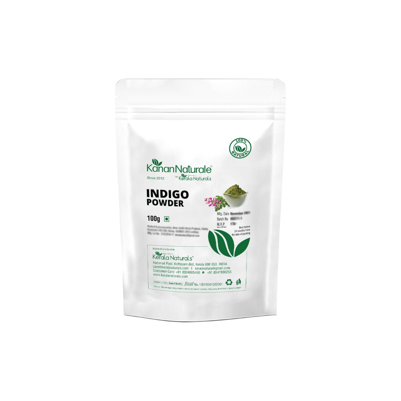 Kerala Naturals Indigo Leaf Powder (100 GM)