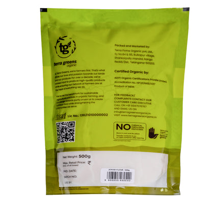 Terra Greens Organic Jowar Flour (500 GM)