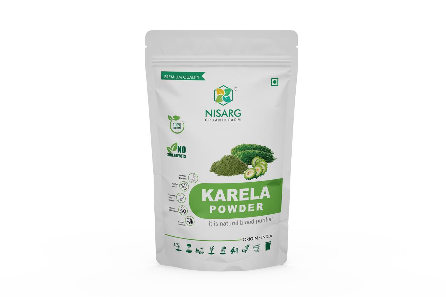 Nisarg Organic Farm Karela Powder (100 GM)