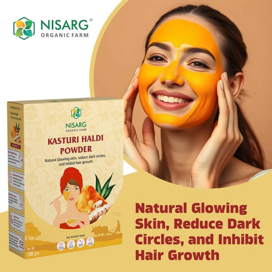 Nisarg Organic Farm Kasturi Haldi Powder