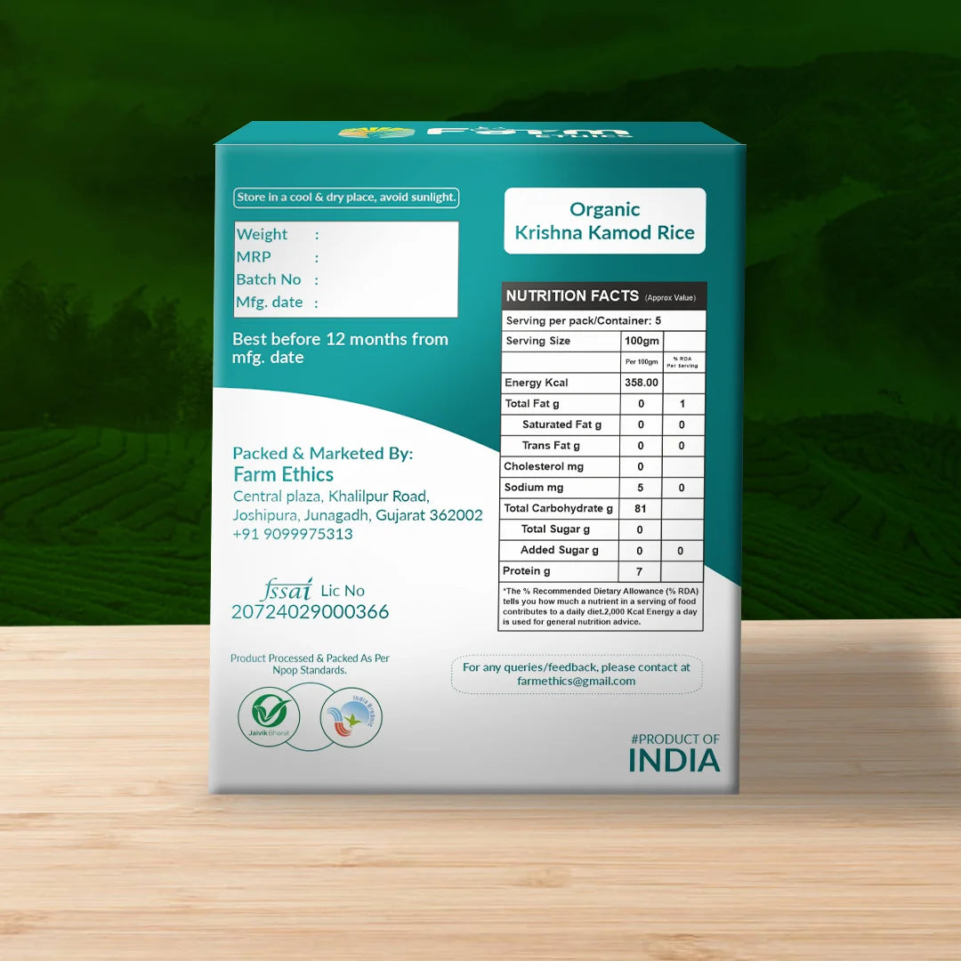 Farm Ethics Organic Krishna Kamod Rice