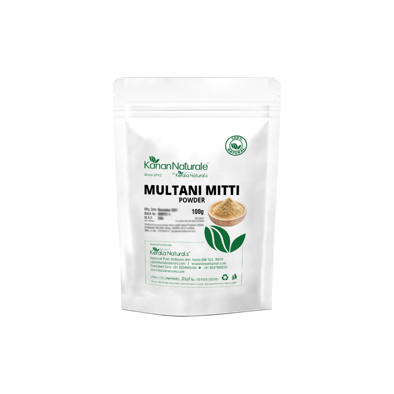 Kerala Naturals Multani Mitti Powder (100 GM)