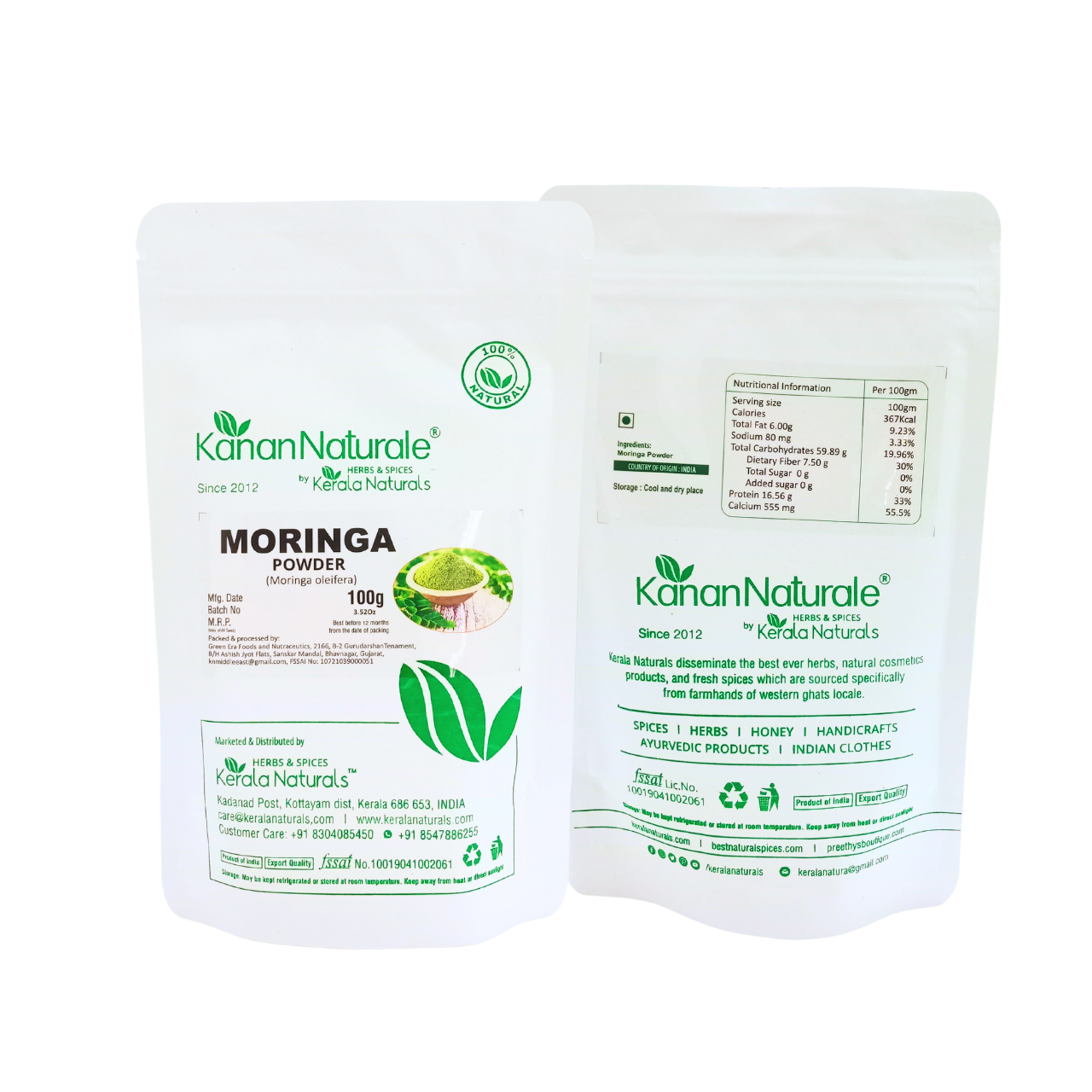 Kerala Naturals Moringa Leaves Powder (100 GM)