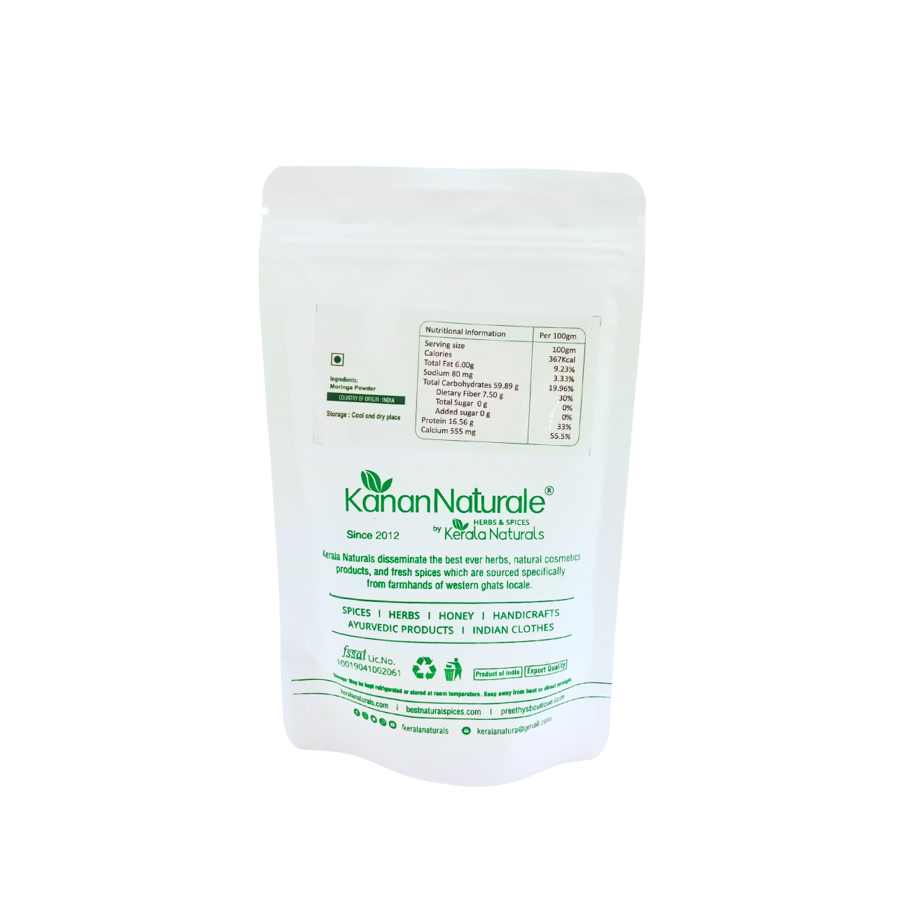 Kerala Naturals Moringa Leaves Powder (100 GM)
