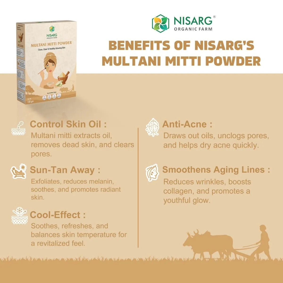Nisarg Organic Farm Multani Mitti