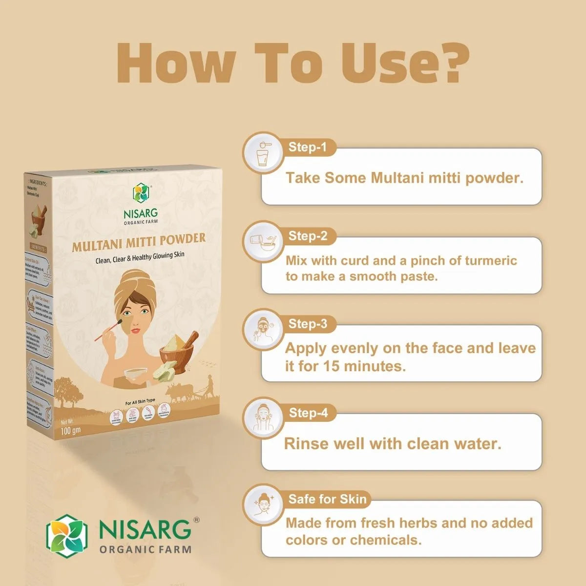 Nisarg Organic Farm Multani Mitti