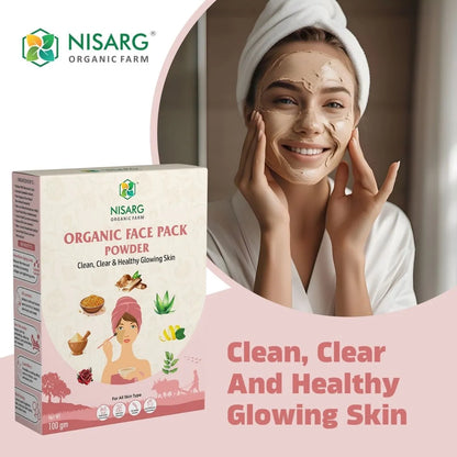 Nisarg Organic Farm Face Pack Powder