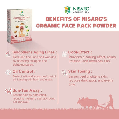 Nisarg Organic Farm Face Pack Powder