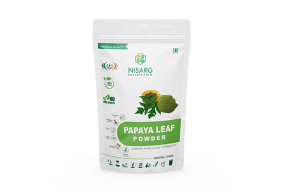 Nisarg Organic Farm Papaya Leaf Powder (100 GM)