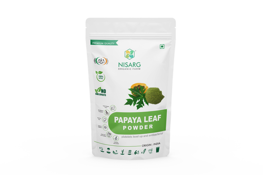 Nisarg Organic Farm Papaya Leaf Powder (100 GM)