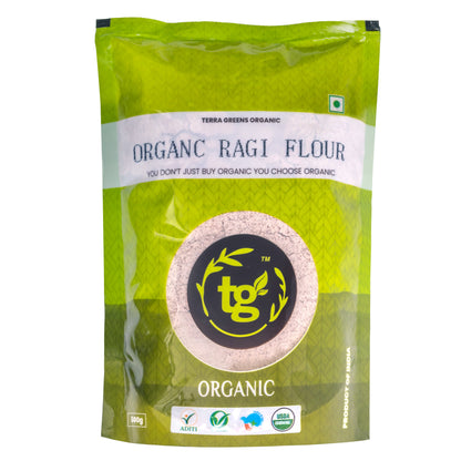 Terra Greens Organic Ragi Flour (500 GM)