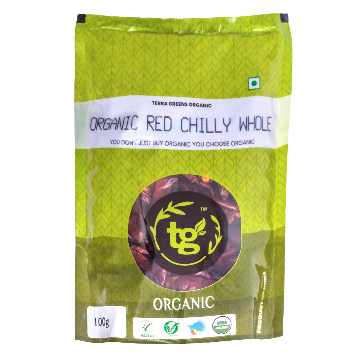 Terra Greens Organic Red Chilly Whole