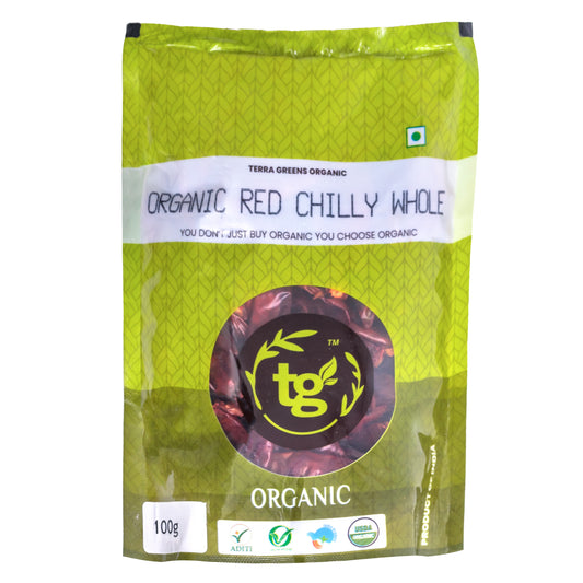 Terra Greens Organic Red Chilly Whole