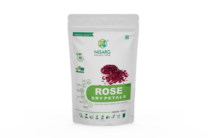 Nisarg Organic Farm Rose Dry Petals (100 GM)