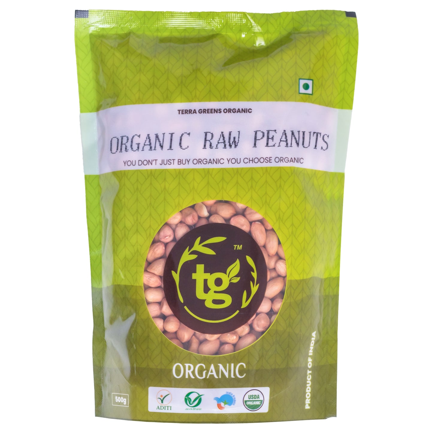 Terra Greens Organic Raw Peanuts