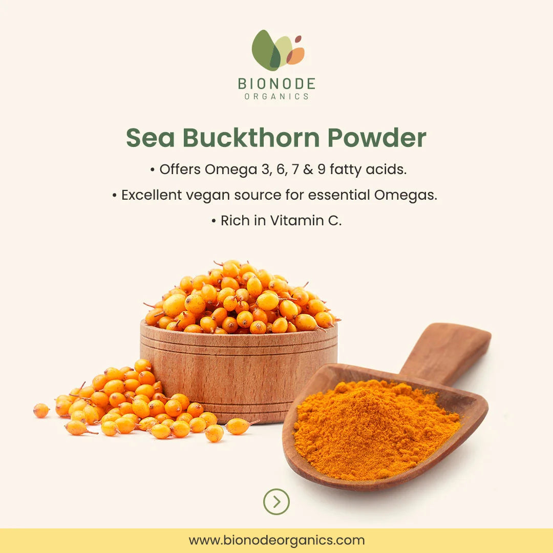 Bionode Organic Sea Buckthorn Berries Powder (100 GM)