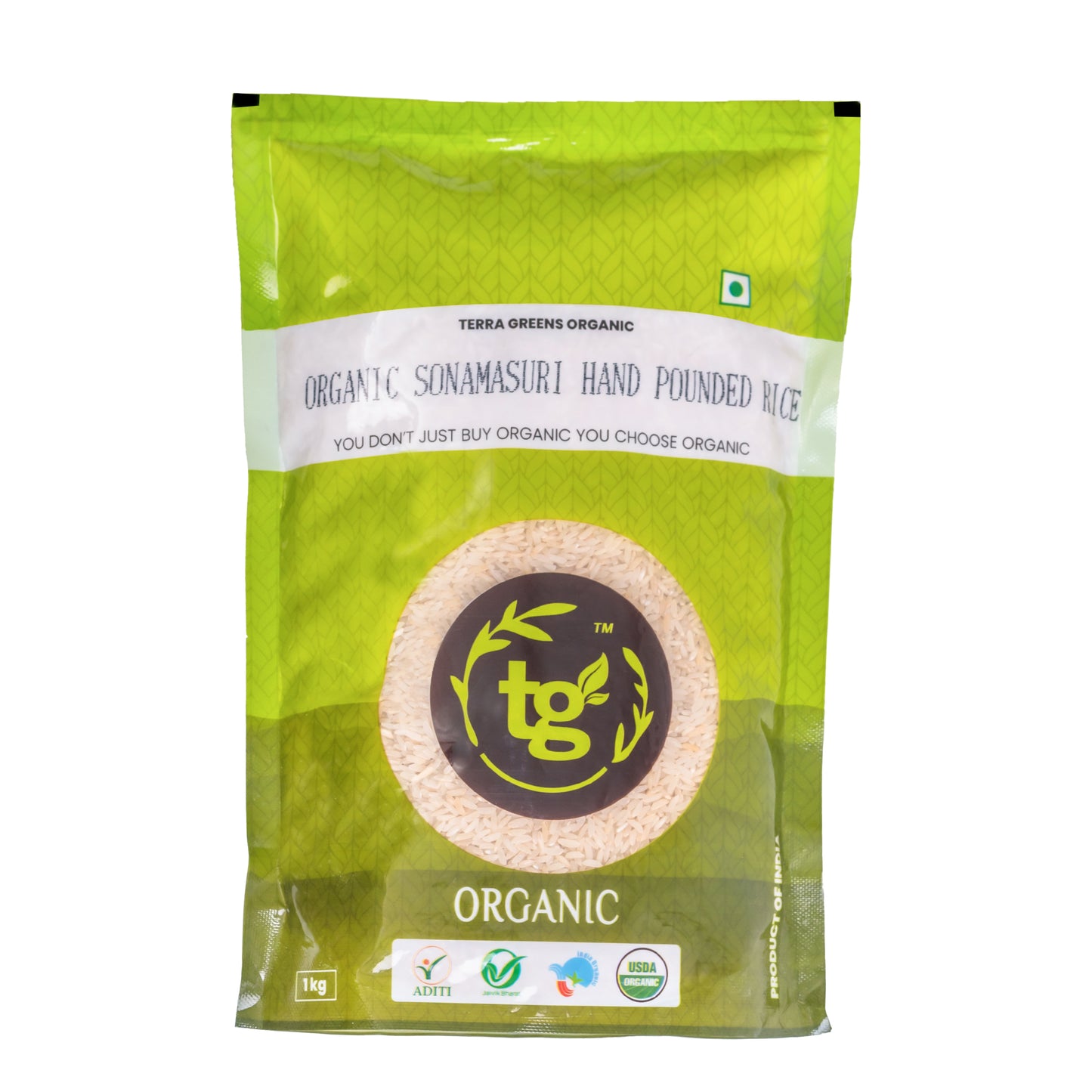 Terra Greens Organic Sonamasuri Hand Pounded Rice