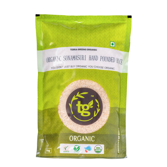 Terra Greens Organic Sonamasuri Hand Pounded Rice
