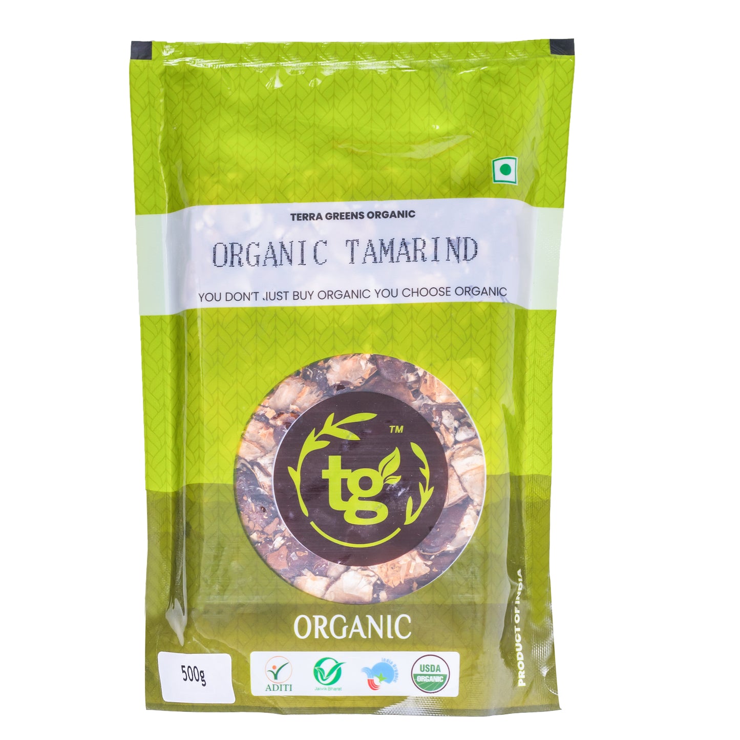 Terra Greens Organic Tamarind (500 GM)
