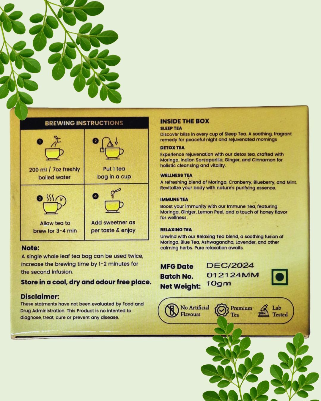 NOFH Healthy Life Moringa Herbal Tea
