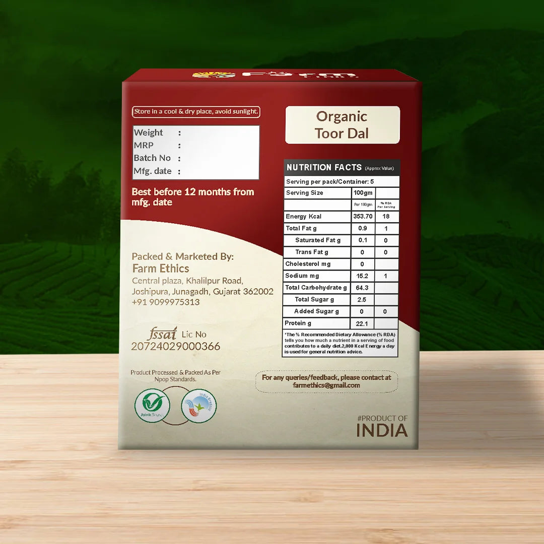 Farm Ethics Organic Toor Dal
