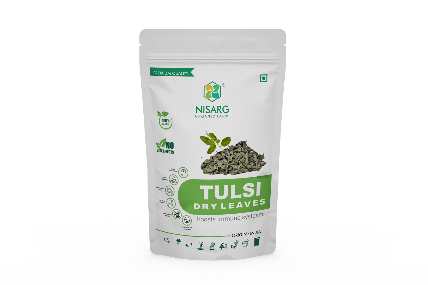 Nisarg Organic Farm Tulsi Dry Leaves (100 GM)