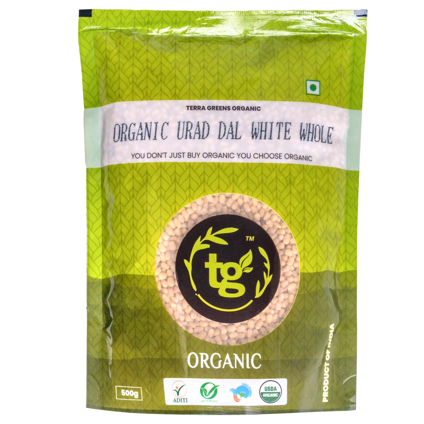 Terra Greens Organic Urad Dal White Whole