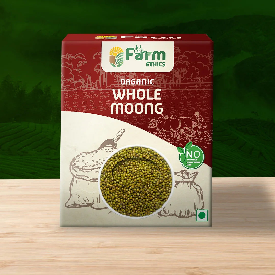 Farm Ethics Organic Whole Moong