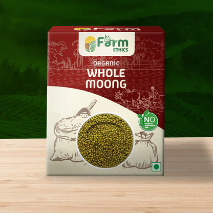 Farm Ethics Organic Whole Moong