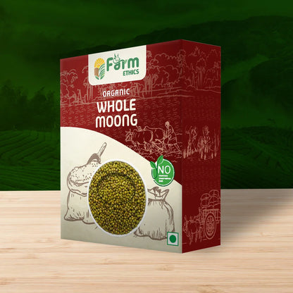 Farm Ethics Organic Whole Moong