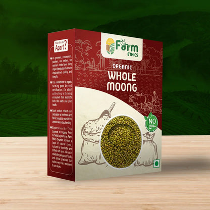 Farm Ethics Organic Whole Moong