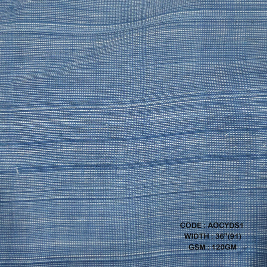 Adidev Textile HERBAL YARN DYED SLUB LIGHT INDIGO ( 120 GSM AOCYDS1 )