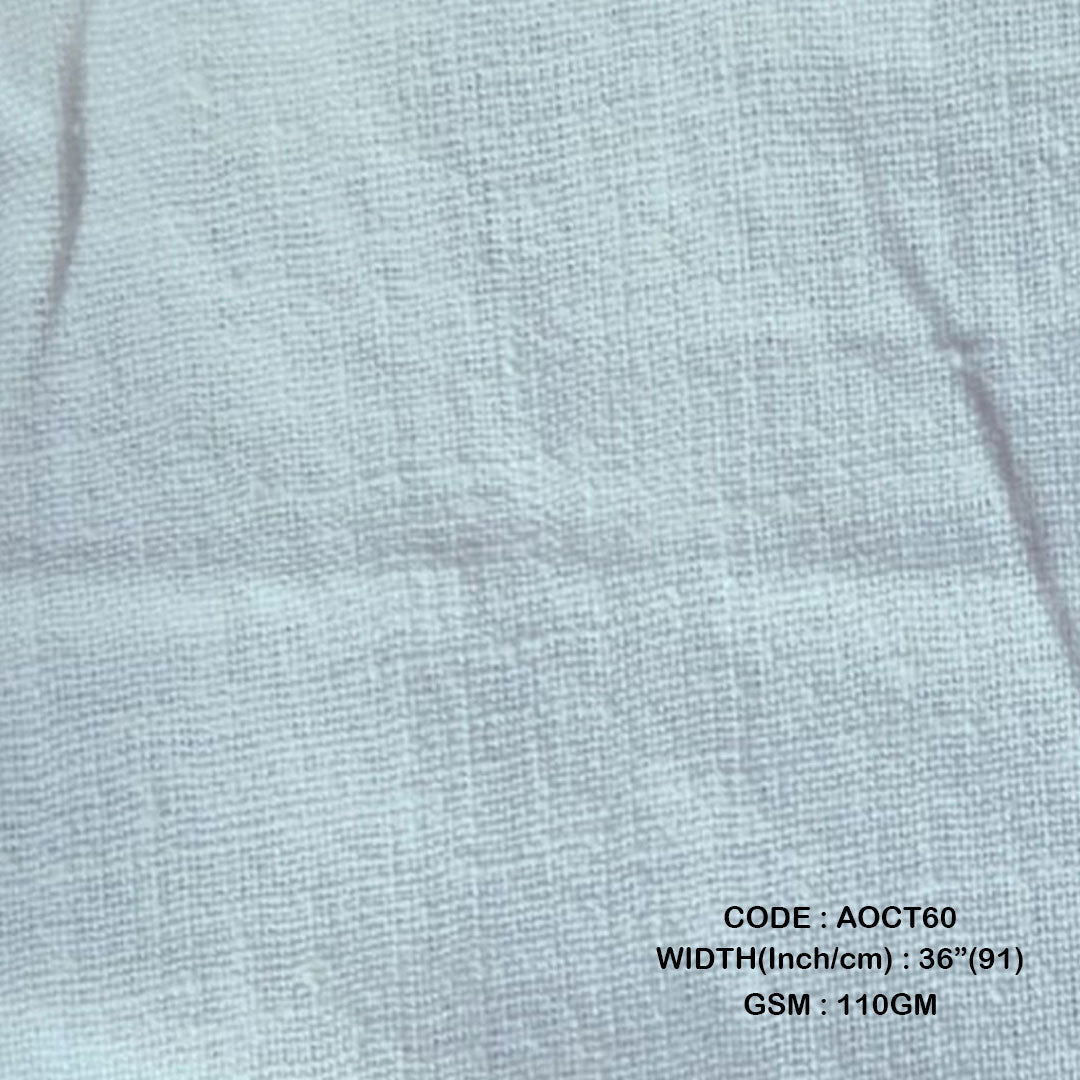 Adidev Textile TWISTED THIN COTTON T60 BLEACHED ( 110 GSM AOCT60 )
